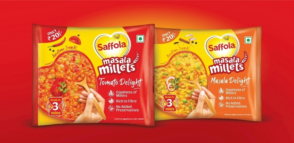 Marico expands its millets offering with the introduction of Saffola Masala Millets….