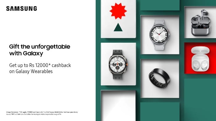 Samsung Announces Exciting Christmas Offers on Galaxy Wearables in India….