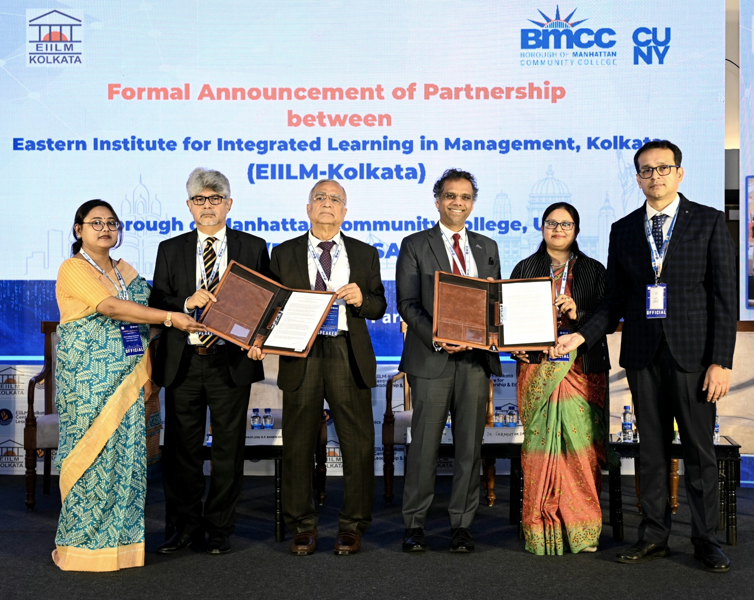 Eastern Institute for Integrated Learning in Management, Kolkata (EIILM-Kolkata) partners with Borough of Manhattan Community College, USA, furthering International Educational opportunities for its Management students…..